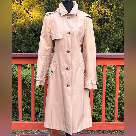 ❤️‍🔥LAUREN RALPH ❤️‍🔥LAUREN BEIGE TRENCH COAT SIZE X-LARGE - Picture 2 of 16